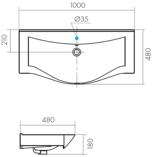 Раковина Акватон Беверли 100см 1WH302502